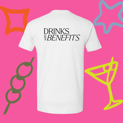 Drinks with Benefits Off-White T-Shirt