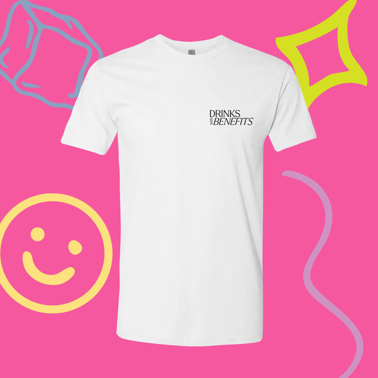 Drinks with Benefits Off-White T-Shirt